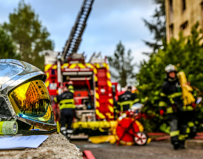 matériel de pompiers à Villeneuve-Tolosane